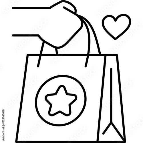 Line Art Brand Loyalty Icon