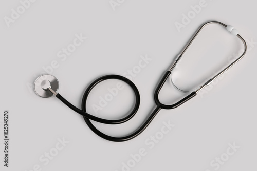 Modern stethoscope on  ligh...
