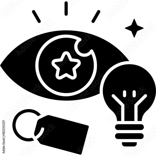 Glyph Solid Brand Recognition Icon