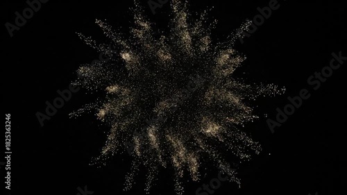 A bright explosion of light with radiating, spidery arms against a dark backdrop