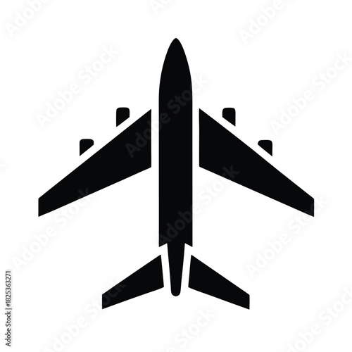 Airplane Takeoff Icon Vector Illustration