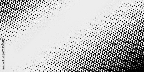 Blue metal grid pattern with halftone dots and a light circle effect for an abstract backdrop design