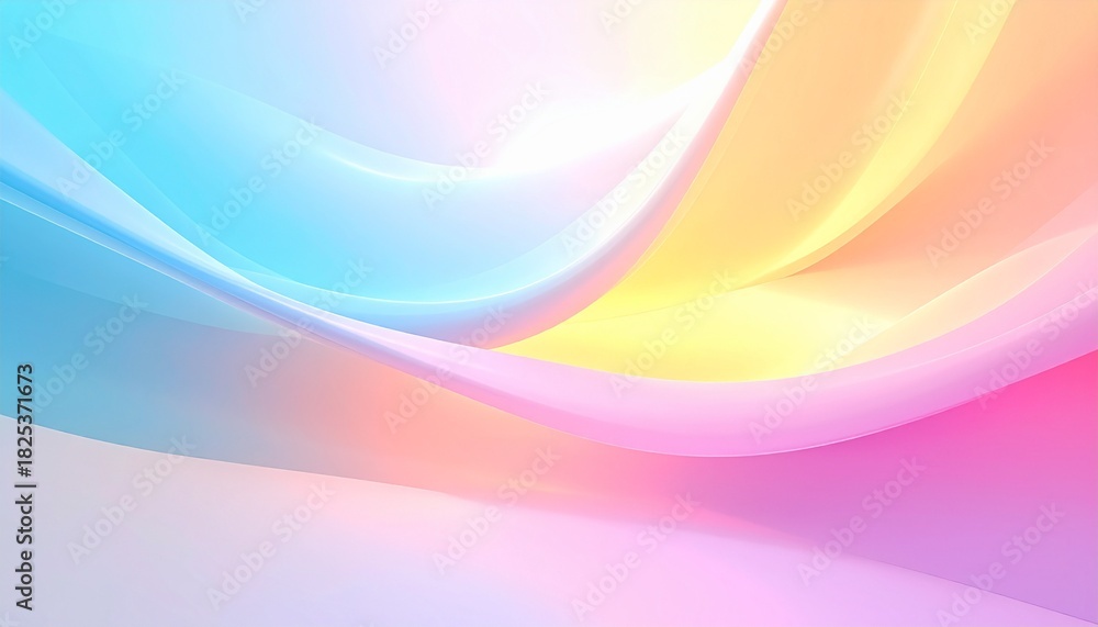 Obraz premium パステルグロウ・ソフトグラデーション背景