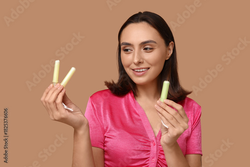Beautiful young woman with ...
