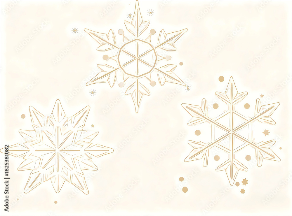 Fototapeta premium vector illustration of a snowflake
