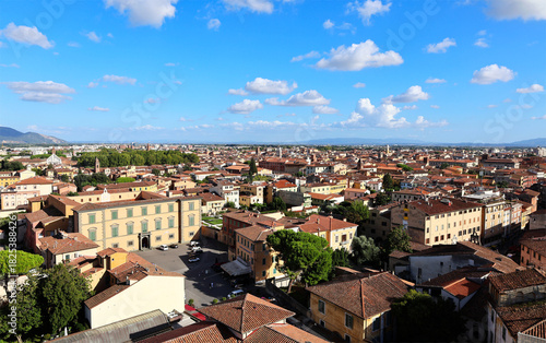 Cityscape view of city in europe (Pisa, Italy)