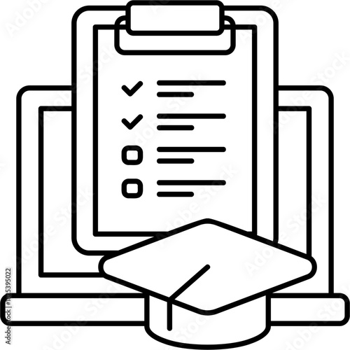 Line Art Study Program Icon