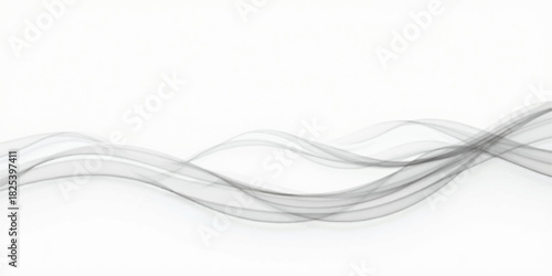 Abstract blue smoke wave lines pattern vector illustration for modern web design banner backdrop