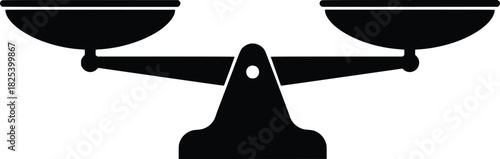 Scales black icon vector illustration