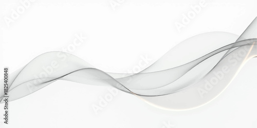 Abstract blue smoke waves on a white background design for a smooth vector illustration and web backdrop