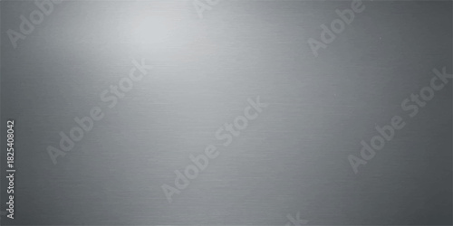 Brushed metallic silver and gray surface pattern with a stainless steel texture backdrop and light reflection