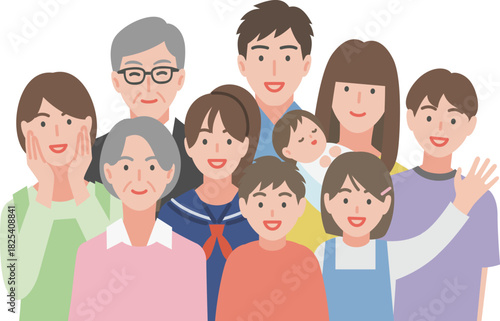 いろんな世代の人々