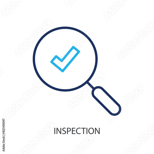 Inspectation thin line icons. Original vector illustration.