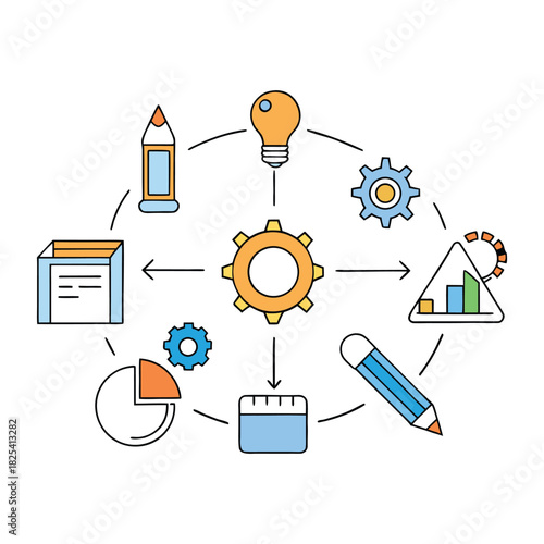 Essential infographic elements include bold icons, clear headings, simple charts, balanced spacing, and vibrant colors that make complex information easy and engaging to follow.
