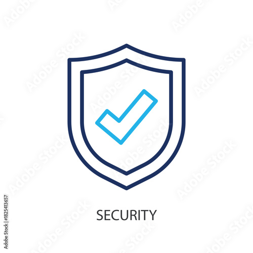 Security thin line icons. Original vector illustration.