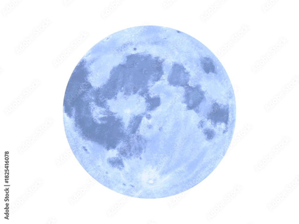 Fototapeta premium 満月(ブルームーン)