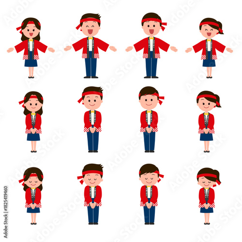 大売り出しセールの販売スタッフセット