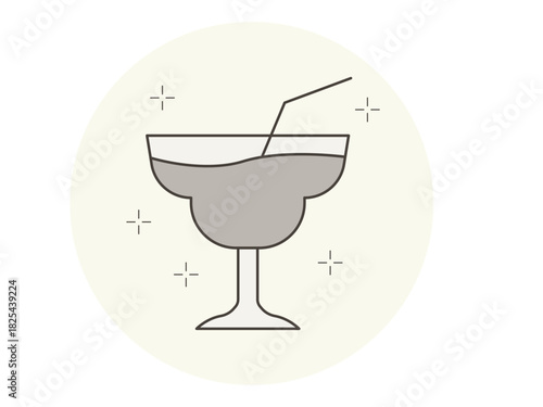 Cocktail icon. Restaurant icon design. Simple vector icon. Vector illustration.