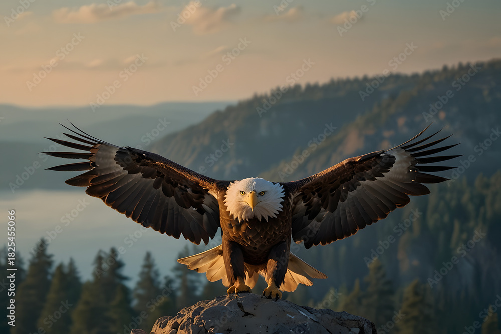 Obraz premium eagle in flight