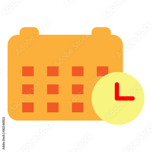 Deadline Vector Flat Icon Design