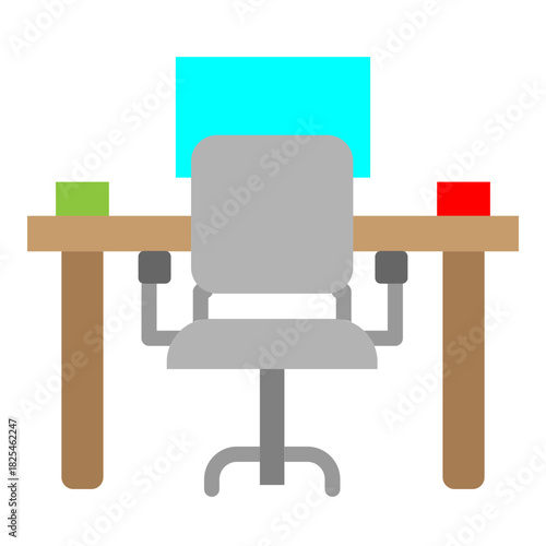 Workspace Vector Flat Icon Design