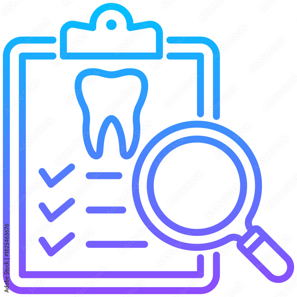 Obraz premium Dental Checkup Icon