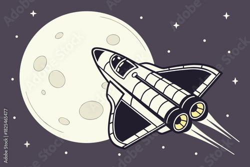 rocket in space, Astronode Fly in the Sky