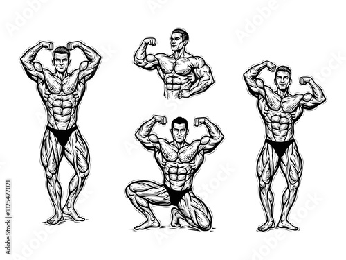 Bodybuilder Fitness Man Posing
