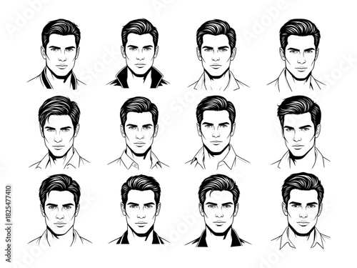 Handsome Man Headshot with Short Hair