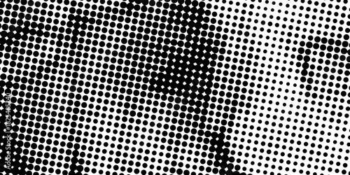 Bold Diagonal Halftone Dot Pop Art Texture Background. Futuristic Technology Concept