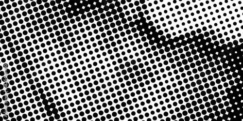 Bold Diagonal Halftone Dot Pop Art Texture Background. Futuristic Technology Concept. Eps 10