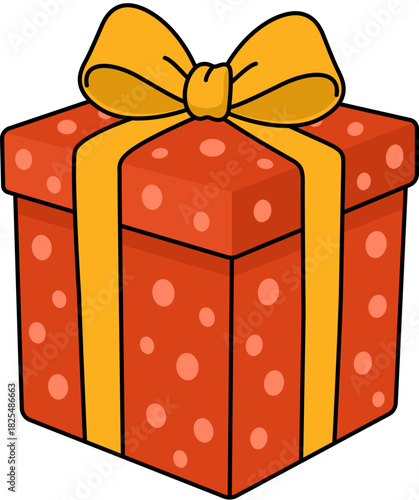 Red Christmas gift box