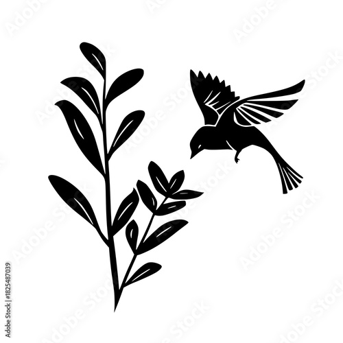 Discover the harmony of nature in every line 🌱🕊️. Our elegant vector designs of birds and plants bring minimalism to life. Perfect for tattoos, branding, or digital art.