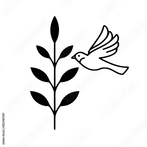 Discover the harmony of nature in every line 🌱🕊️. Our elegant vector designs of birds and plants bring minimalism to life. Perfect for tattoos, branding, or digital art.