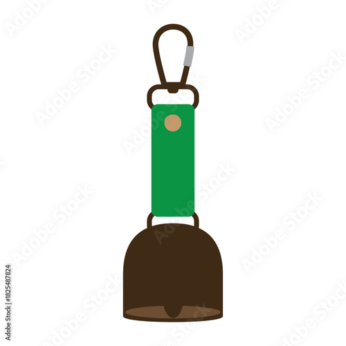 シンプルな熊よけ鈴、カウベル型