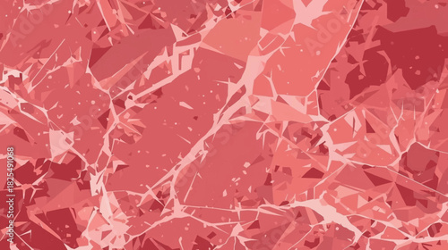 An abstract, geometric illustration features a fractured, red-toned surface with a textured, artistic appearance, perfect for backgrounds.