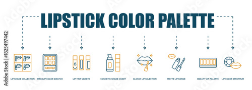Banner Lipstick Color Palette icon