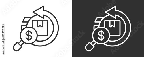 Supply Chain Icon Set Vector Collection Isolated In Black And White
