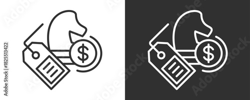 Brand Strategy Icon Set Vector Collection Isolated In Black And White