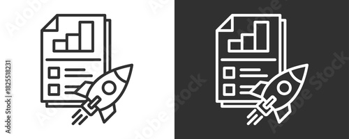 Release Icon Set Vector Collection Isolated In Black And White