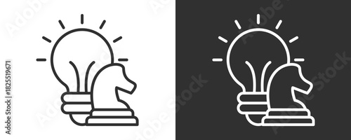 Idea Icon Set Vector Collection Isolated In Black And White