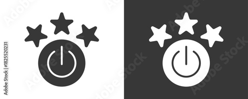 Review Icon Set Vector Collection Isolated In Black And White