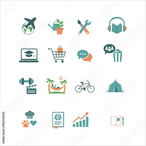 PrintVector Icons for Everyday Life, Learning, and Recreation