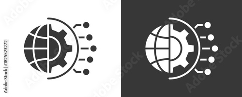 Tehnology Icon Set Vector Collection Isolated In Black And White