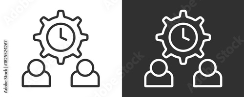 Discipline Icon Set Vector Collection Isolated In Black And White