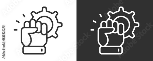Responsible Icon Set Vector Collection Isolated In Black And White
