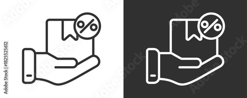 Package Icon Set Vector Collection Isolated In Black And White