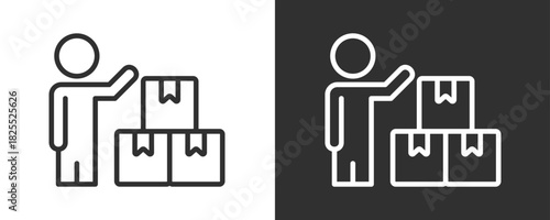 Supplier Icon Set Vector Collection Isolated In Black And White