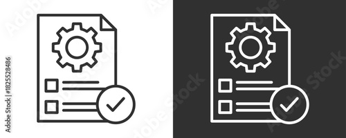 Approval Icon Set Vector Collection Isolated In Black And White