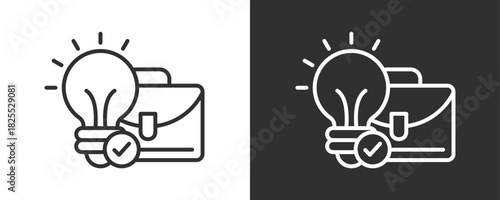 Skills Icon Set Vector Collection Isolated In Black And White